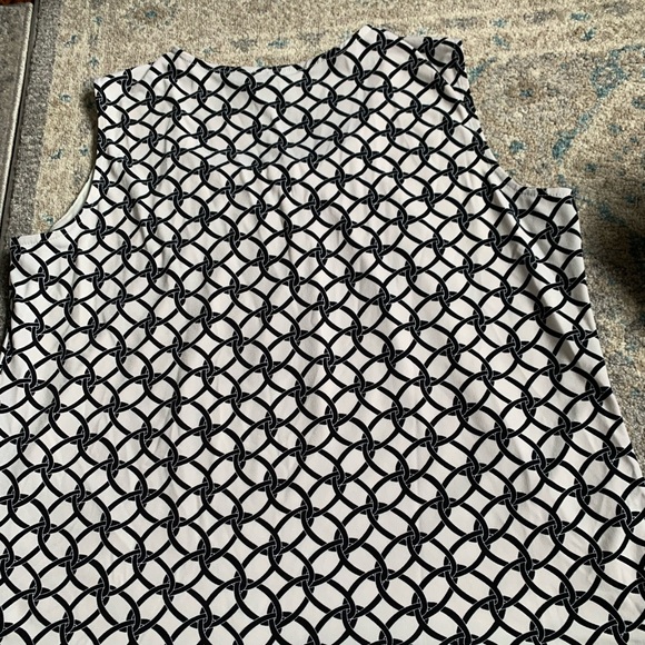 Jones New York black and white blouse - Picture 2 of 2